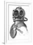 Diving Helmet with Weights Attached-null-Framed Premium Photographic Print