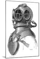 Diving Helmet with Weights Attached-null-Mounted Premium Photographic Print