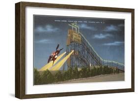Diving Horse, Atlantic City, New Jersey-null-Framed Art Print