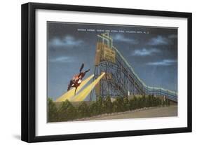 Diving Horse, Atlantic City, New Jersey-null-Framed Art Print