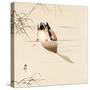 Diving Mallard-Koson Ohara-Stretched Canvas