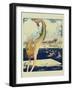 Diving Mermaid-null-Framed Art Print