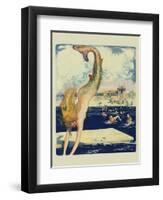 Diving Mermaid-null-Framed Art Print