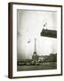 Diving Off a Platform on the Ile Des Cygnes-null-Framed Premium Photographic Print