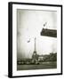 Diving Off a Platform on the Ile Des Cygnes-null-Framed Premium Photographic Print