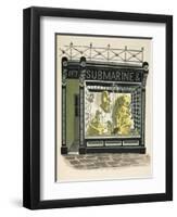 Diving Shop-Eric Ravilious-Framed Premium Giclee Print
