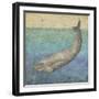 Diving Whale I-Megan Meagher-Framed Art Print