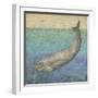 Diving Whale I-Megan Meagher-Framed Art Print