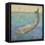 Diving Whale I-Megan Meagher-Framed Stretched Canvas