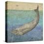 Diving Whale I-Megan Meagher-Stretched Canvas