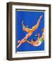 "Diving Women and Man,"August 1, 1932-John Newton Howitt-Framed Giclee Print