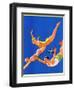 "Diving Women and Man,"August 1, 1932-John Newton Howitt-Framed Giclee Print