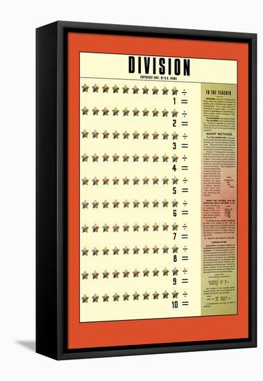 Division-null-Framed Stretched Canvas