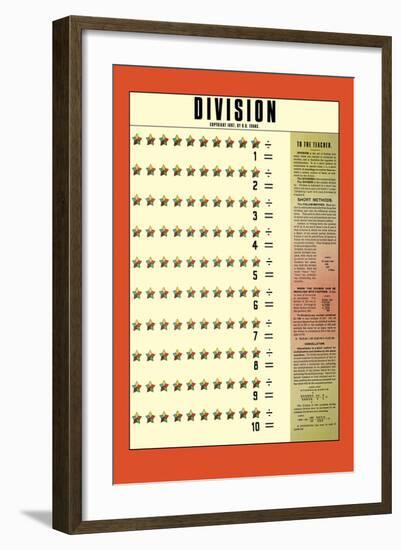 Division-null-Framed Art Print