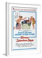 Divorce American Style, US poster, Dick Van Dyke, Debbie Reynolds, 1967-null-Framed Art Print