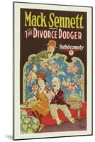 Divorce Dodger-Mack Sennett-Mounted Art Print