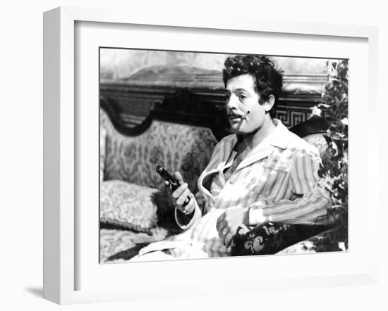 Divorce - Italian Style, Marcello Mastroianni, 1961-null-Framed Photo