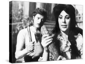 Divorce - Italian Style, Marcello Mastroianni, Daniela Rocca, 1961-null-Stretched Canvas