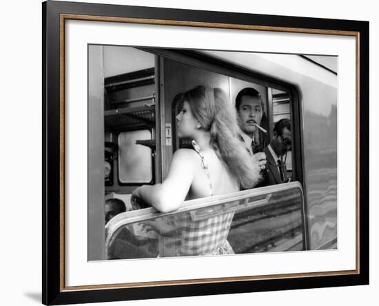 Divorce - Italian Style, Stefania Sandrelli, Marcello Mastroianni, 1961-null-Framed Photo