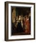 Divorce of Henry Viii and Catherine of Aragon before Cardinal of Wolsey Ca. 1530-Eugene Deveria-Framed Art Print