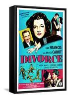 Divorce, US poster, Bruce Cabot, Kay Francis, 1945-null-Framed Stretched Canvas