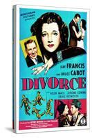 Divorce, US poster, Bruce Cabot, Kay Francis, 1945-null-Stretched Canvas