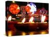 Diwali Lamps and Lanterns-thefinalmiracle-Stretched Canvas