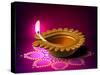 Diwali Oil Lamp-yienkeat-Stretched Canvas