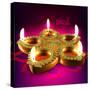 Diwali Oil Lamp-yienkeat-Stretched Canvas