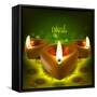 Diwali Oil Lamp-yienkeat-Framed Stretched Canvas