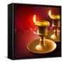 Diwali Oil Lamp-yienkeat-Framed Stretched Canvas