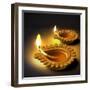 Diwali Oil Lamp-yienkeat-Framed Photographic Print