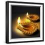 Diwali Oil Lamp-yienkeat-Framed Photographic Print