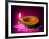 Diwali Oil Lamp-yienkeat-Framed Photographic Print