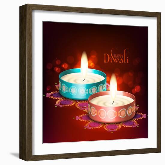 Diwali Oil Lamp-yienkeat-Framed Photographic Print