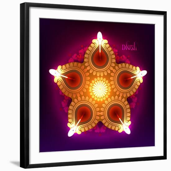 Diwali Oil Lamp-yienkeat-Framed Photographic Print