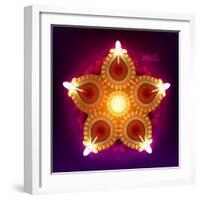 Diwali Oil Lamp-yienkeat-Framed Photographic Print