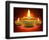 Diwali Oil Lamp-yienkeat-Framed Photographic Print