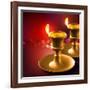 Diwali Oil Lamp-yienkeat-Framed Photographic Print