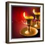 Diwali Oil Lamp-yienkeat-Framed Photographic Print