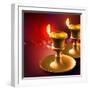 Diwali Oil Lamp-yienkeat-Framed Photographic Print