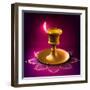 Diwali Oil Lamp-yienkeat-Framed Photographic Print