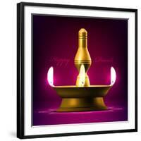 Diwali Oil Lamp-yienkeat-Framed Photographic Print