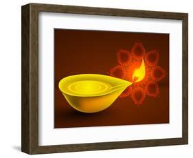 Diwali Oil Lamp-yienkeat-Framed Photographic Print