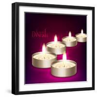 Diwali Oil Lamp-yienkeat-Framed Photographic Print