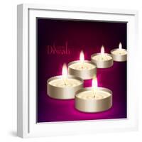 Diwali Oil Lamp-yienkeat-Framed Photographic Print