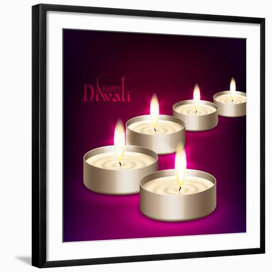 Diwali Oil Lamp-yienkeat-Framed Photographic Print