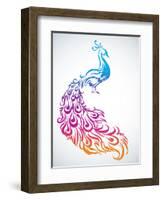 Diwali Peacock-yienkeat-Framed Photographic Print