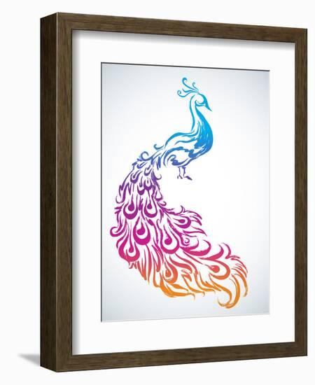 Diwali Peacock-yienkeat-Framed Photographic Print