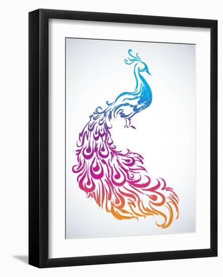Diwali Peacock-yienkeat-Framed Photographic Print